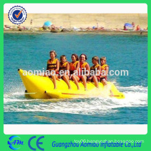 Latest yellow 6 seats inflatable flying fish banana boat for sale